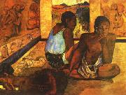 Paul Gauguin  Daydreaming oil